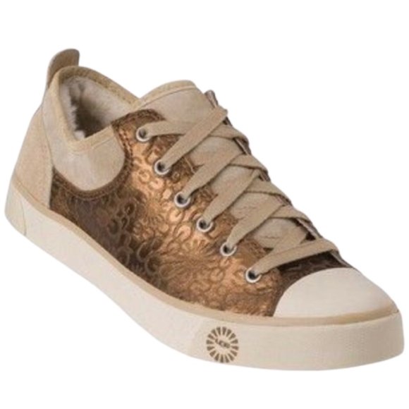 UGG Shoes - UGG $110 Women's 1802 Evera Metallic Logo Sneakers